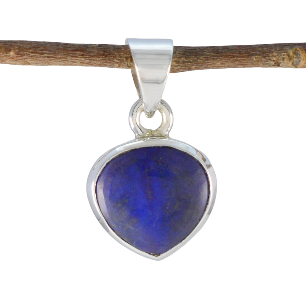 Lapis Lazuli Dainty Spanish Silver Solitaire Blue Pendant