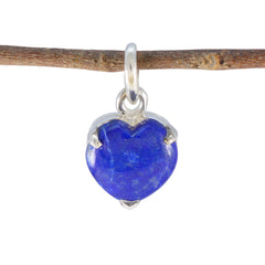 Lapis Lazuli Delicate Italian Silver Solitaire Blue Pendant