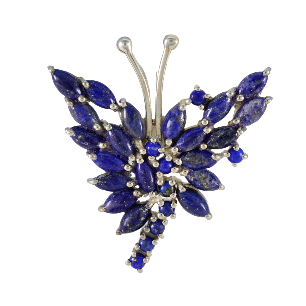 Lapis Lazuli Statement American Silver multiple Blue Pendant