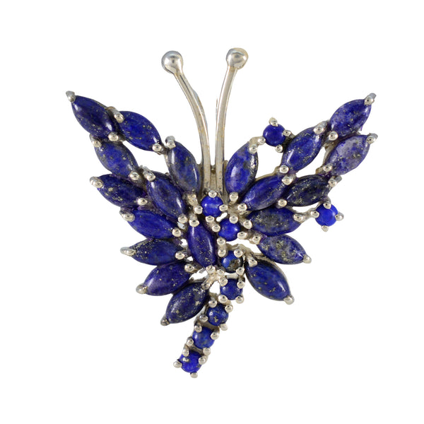 Lapis Lazuli Statement American Silver multiple Blue Pendant