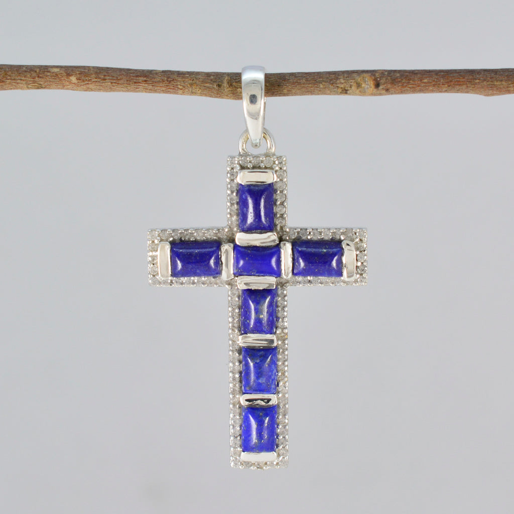 Lapis Lazuli Tiny African 92.5 Silver multiple Yasmin Contemporary Blue Pendant Jewellery