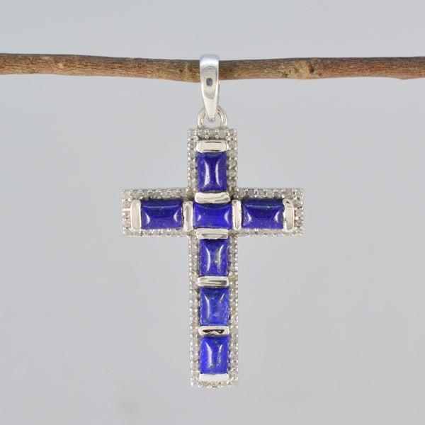 Lapis Lazuli Tiny African 92.5 Silver multiple Yasmin Contemporary Blue Pendant Jewellery