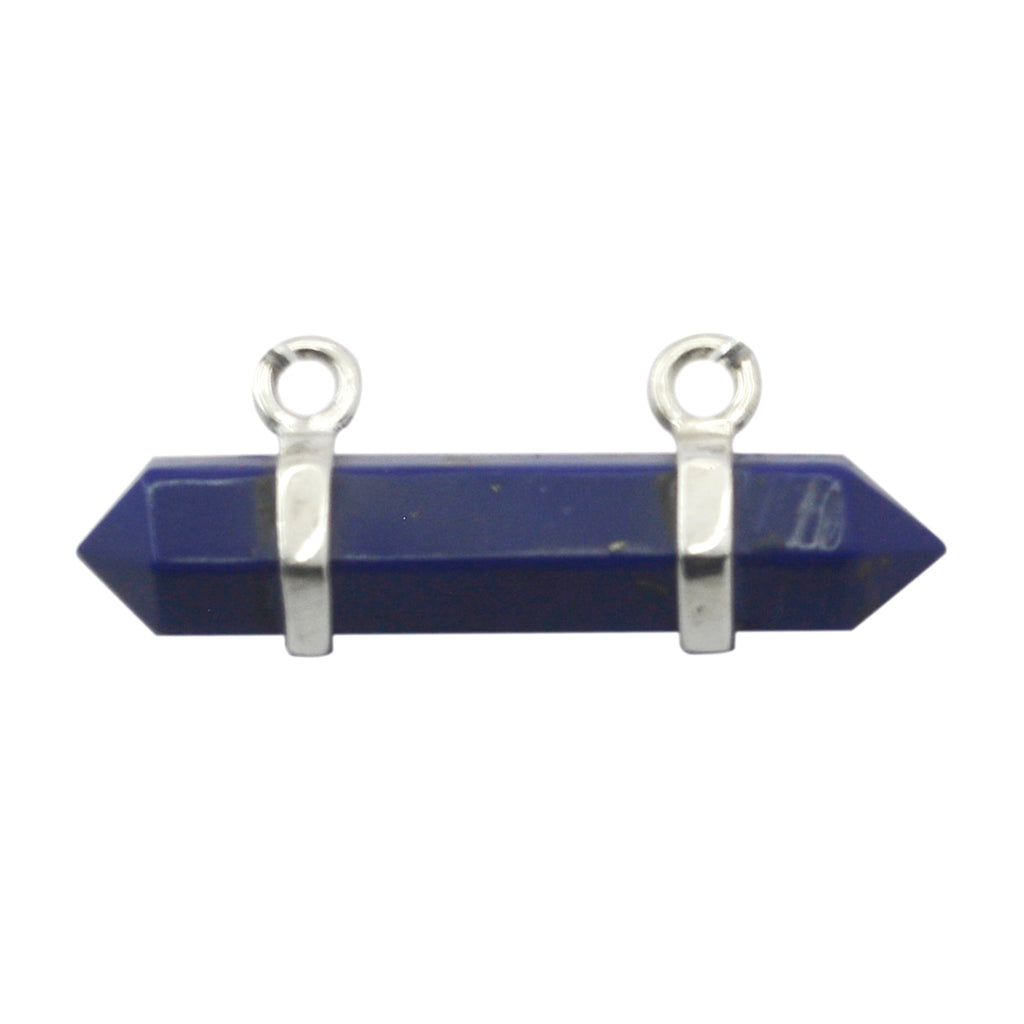 Lapis Lazuli Featherlight Latin American Silver Solitaire Blue Pendant