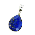 Lapis Lazuli Essential Mexican 92.5 Silver Solitaire Ana propsel Blue Pendant Jewellery