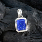 Lapis Lazuli Dainty French Silver Solitaire Lucia wedding Blue Pendant Jewelry
