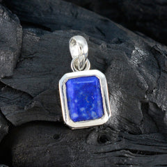 Lapis Lazuli Dainty French Silver Solitaire Lucia wedding Blue Pendant Jewelry