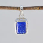 Lapis Lazuli Dainty French Silver Solitaire Lucia wedding Blue Pendant Jewelry