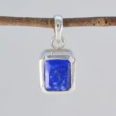 Lapis Lazuli Dainty French Silver Solitaire Lucia wedding Blue Pendant Jewelry