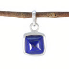 Lapis Lazuli Dainty Italian 92.5 Silver Solitaire Blue Pendant