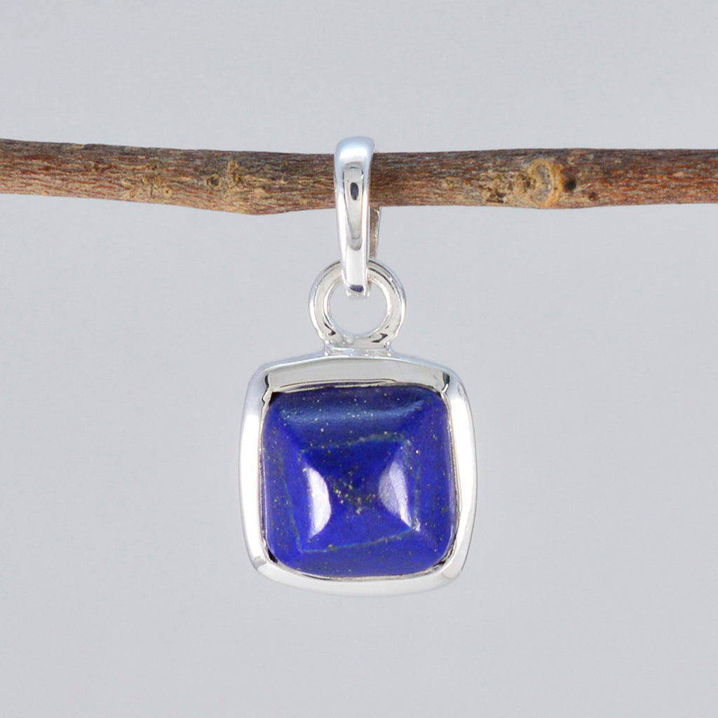 Lapis Lazuli Dainty Italian 92.5 Silver Solitaire Bella Trendy Blue Pendant Jewellery
