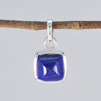 Lapis Lazuli Dainty Italian 92.5 Silver Solitaire Bella Trendy Blue Pendant Jewellery