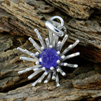 Lapis Lazuli Eye-catching German Sterling Silver Solitaire Rebeca Signet Blue Pendant Jewellery