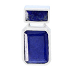 Lapis Lazuli Whisper-thin Moroccan 92.5 Silver Toi et Moi Blue Pendant