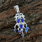 Lapis Lazuli Featherlight Indian 92.5 Silver multiple Putri Cocktail Blue Pendant Jewellery