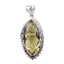 Lemon Quartz Statement Turkish 925 Silver Solitaire Yellow Pendant