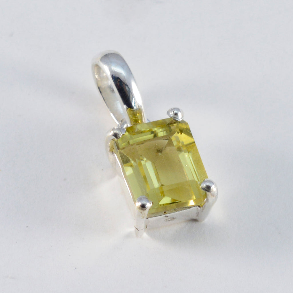 Lemon Quartz Dainty Spanish Silver Solitaire Victoria Feminine Yellow Pendant Jewelry