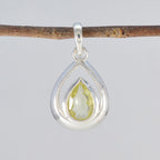 Lemon Quartz Delicate German Sterling Silver Solitaire Patricia Sophisticated Yellow Pendant Jewellery