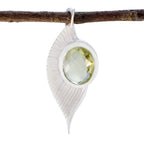 Lemon Quartz Dainty Italian Sterling Silver Solitaire Yellow Pendant