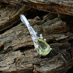 Lemon Quartz Delicate Italian Sterling Silver Solitaire Antonia Glamorous Yellow Pendant Jewellery