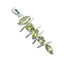 Lemon Quartz Slim American 92.5 Silver Penta Yellow Pendant