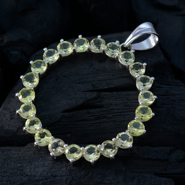 Lemon Quartz Essential Moroccan 925 Silver multiple Isabella Love Yellow Pendant Jewelry