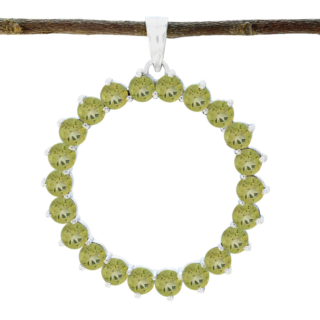 Lemon Quartz Essential Moroccan 925 Silver multiple Yellow Pendant