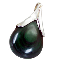 Malachite Mid-weight Moroccan Silver Solitaire Grace Romantic Green Pendant Jewelry