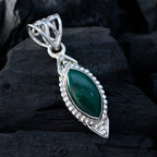 Malachite Eye-catching American 92.5 Silver Solitaire Ana Rope-Wire Green Pendant Jewellery