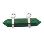Malachite Featherlight Russian Sterling Silver Solitaire Green Pendant