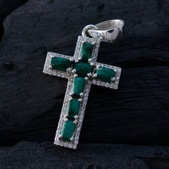 マラカイト ウィスパーシン アフリカンシルバー マルチカタリナ カクテルグリーンペンダントジュエリー