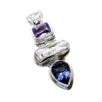 Mother of Pearl Chunky Latin American 92.5 Silver Trilogy Camilla Heritage White Pendant Jewellery