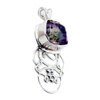 Mystic Quartz Statement Mexican 92.5 Silver Solitaire multicolor Pendant