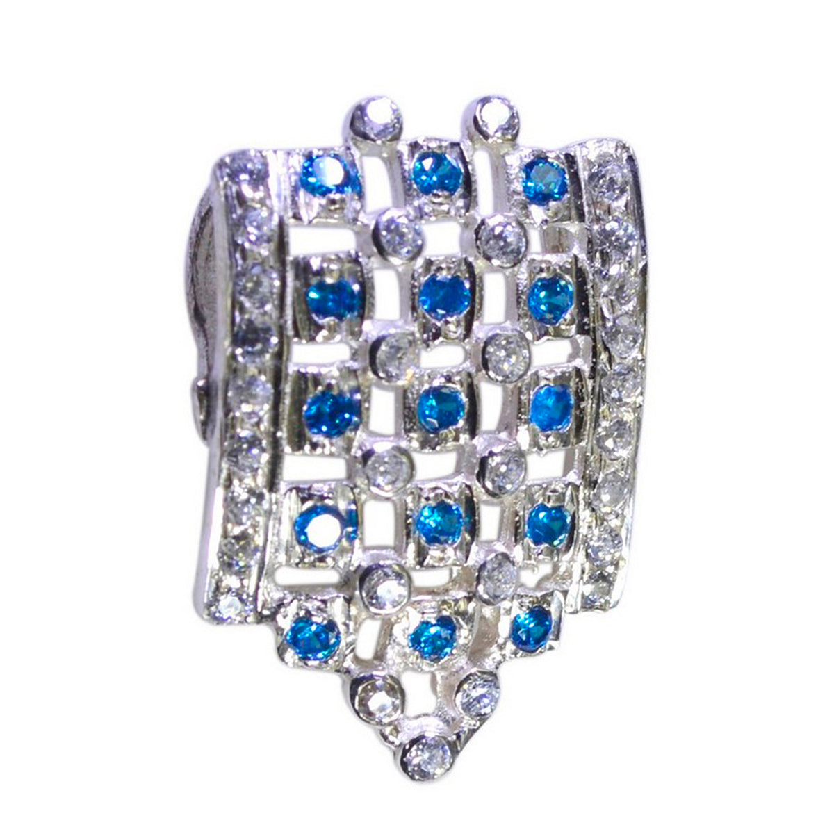 Multi Stone Statement American 925 Silver multiple multicolor Pendant Huvudsaklig produktbild