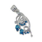 Multi Stone Featherlight Australian 925 Silver multiple Alejandra Feminine multicolor Pendant Jewelry