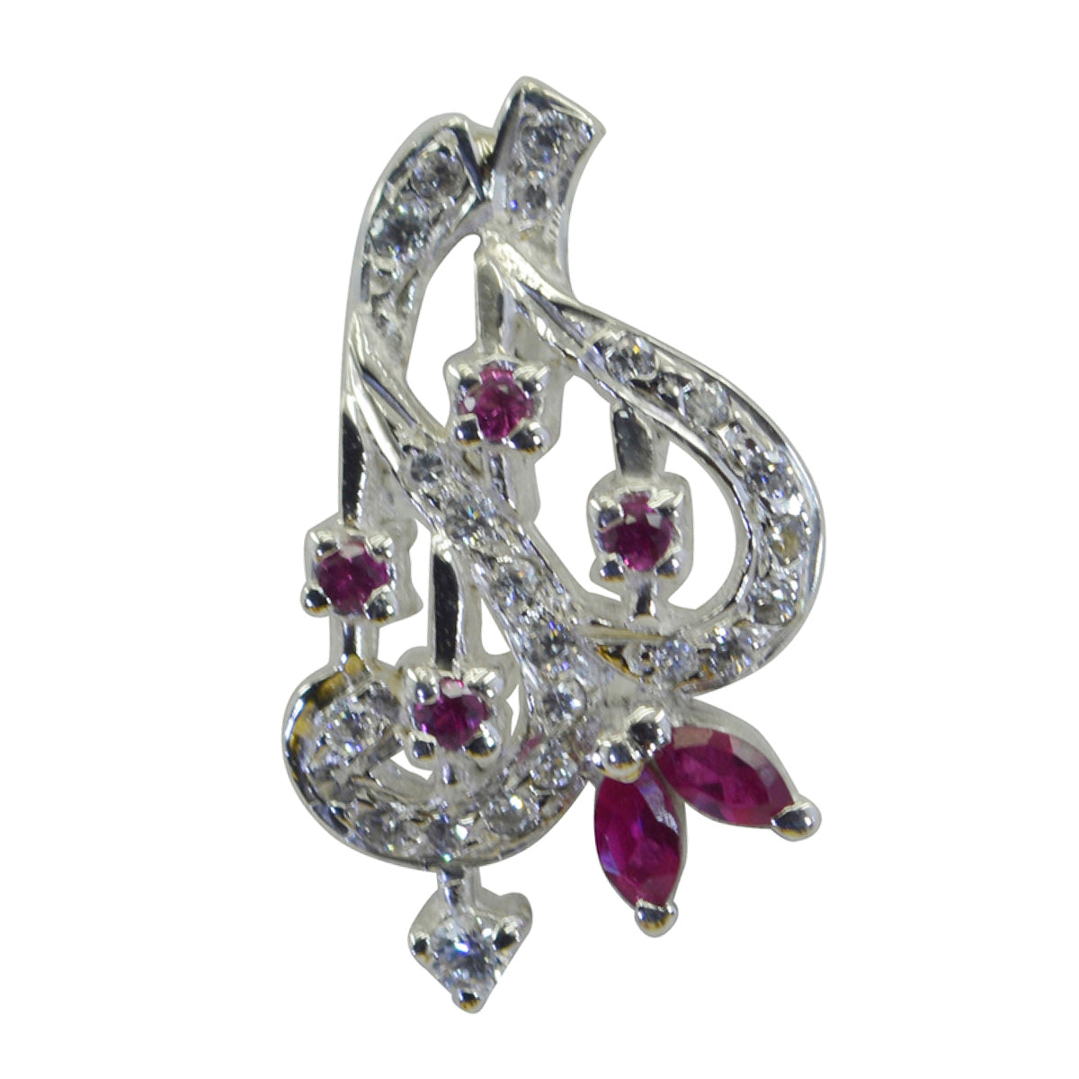 Multi Stone Statement Middle Eastern 925 Silver multiple multicolor Pendant