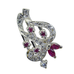 マルチストーンステートメント中東925シルバーマルチエレノアシグネットマルチカラーペンダントジュエリー