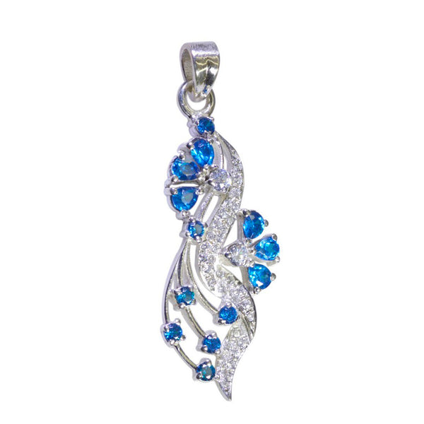 Multi Stone Essential African Sterling Silver multiple multicolor Pendant