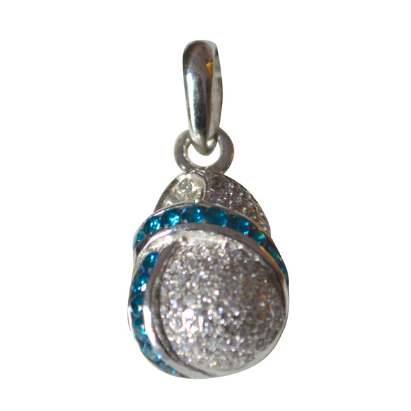 Multi Stone Whisper-thin Indian Silver multiple multicolor Pendant