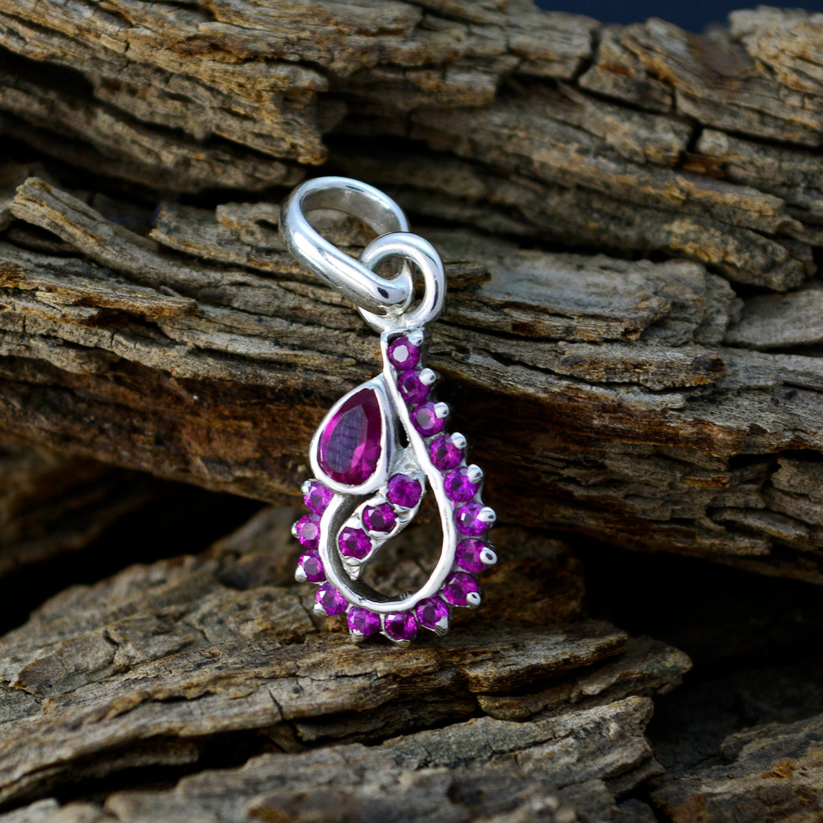 Ciondolo Renata Modern White in argento 92,5 minimalista australiano con zirconi cubici Immagine secondaria del prodotto