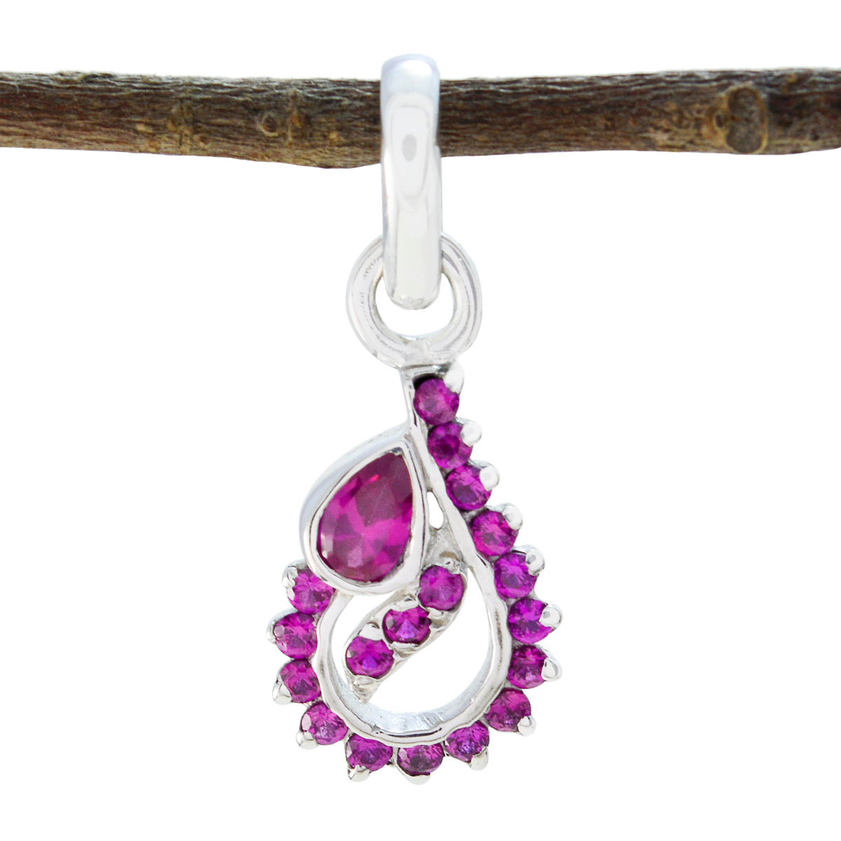 Cubic zirconia Minimalist Australian 92.5 Silver multiple White Pendant