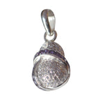 Multi Stone Whisper-thin Middle Eastern 925 Silver multiple multicolor Pendant