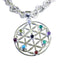 Multi Stone Statement German Sterling Silver Navratna multicolor Pendant