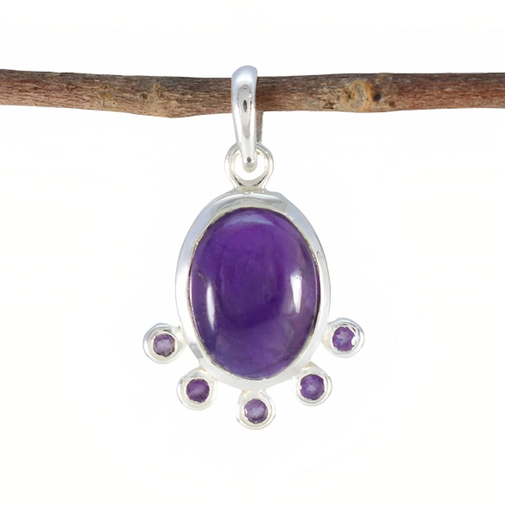 Multi Stone Dainty Latin American 92.5 Silver Hexa multicolor Pendant