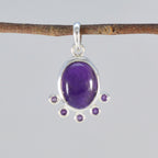 Multi Stone Dainty Latin American 92.5 Silver Hexa Harper wedding multicolor Pendant Jewellery