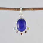 Multi Stone Delicate Latin American Sterling Silver Hexa Ellie wedding multicolor Pendant Jewellery