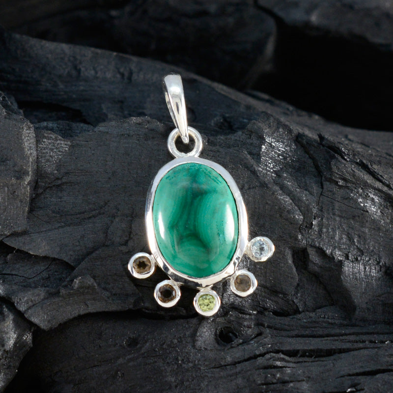 Multi Stone Delicate Russian 925 Silver Hexa Emilia propsel multicolor Pendant Jewelry