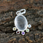 Multi Stone Delicate Moroccan 92.5 Silver Hexa Emily valentine multicolor Pendant Jewellery