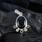 Multi Stone Delicate Egyptian Silver Hexa Emma Romantic multicolor Pendant Jewelry