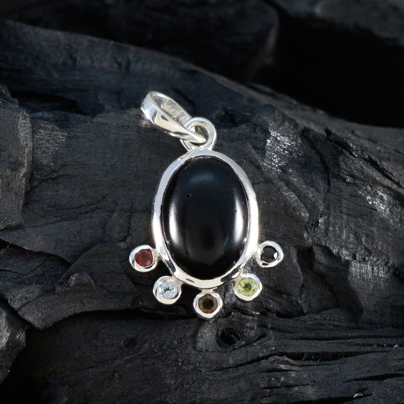 Multi Stone Delicate Egyptian Silver Hexa Emma Romantic multicolor Pendant Jewelry