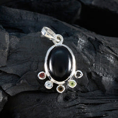 Multi Stone Delicate Egyptian Silver Hexa Emma Romantic multicolor Pendant Jewelry